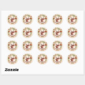Herfststemming Halloween Ronde Sticker (Vel)