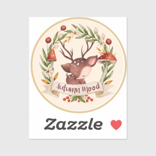 Herfststemming Halloween Sticker (Vel)