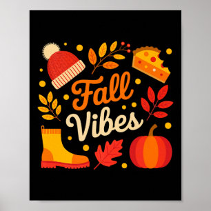 Herfststemming Herfstbladeren Gezellige Seizoen Po Poster