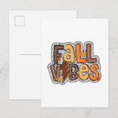 Herfststemming Herfstbladeren Pompoengewürz Thanks Uitnodiging Briefkaart (Voorkant / Achterkant)