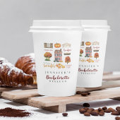 Herfststemming Houtige Bachelorette-feest Papieren Bekers