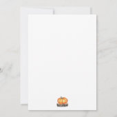 Herfststemming Houtige Meisjesuitje Kaart (Achterkant)