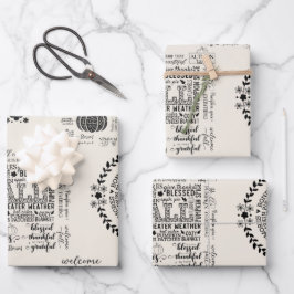 Herfststemming Inpakpapier Inpakpapier Vellen