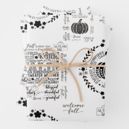 Herfststemming Inpakpapier Vel