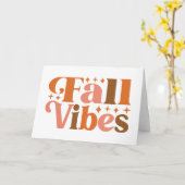 Herfststemming Kaart (Gele Bloem)