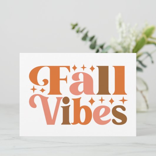 Herfststemming Kaart (Staand voorkant)