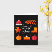 Herfststemming Knus Herfstseizoen Herfst Pompoen D Kaart (Gele Bloem)
