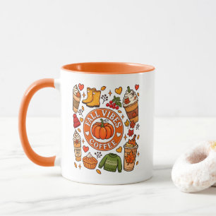 Herfststemming koffie voetbal Herfst Pompoen kruid Mok