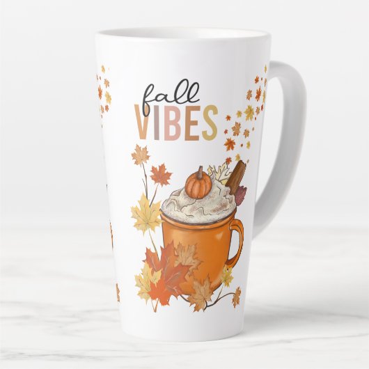Herfststemming latte mok (Rechterhoek)