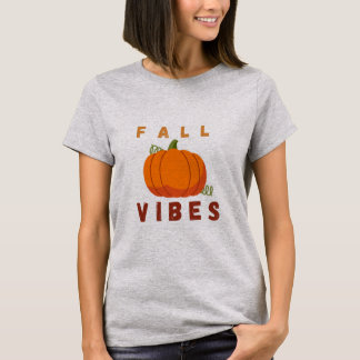 Herfststemming – Leuke Pompoen Herfst T-Shirt