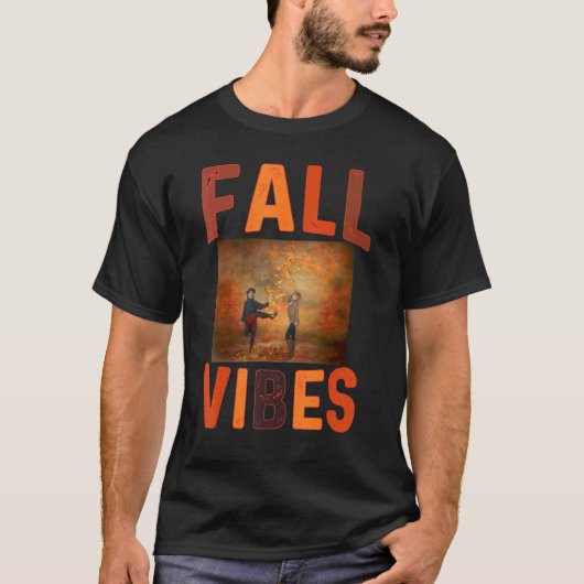 Herfststemming Retro Pompoen Kruiden Herfst Koffie T-shirt (Voorkant)