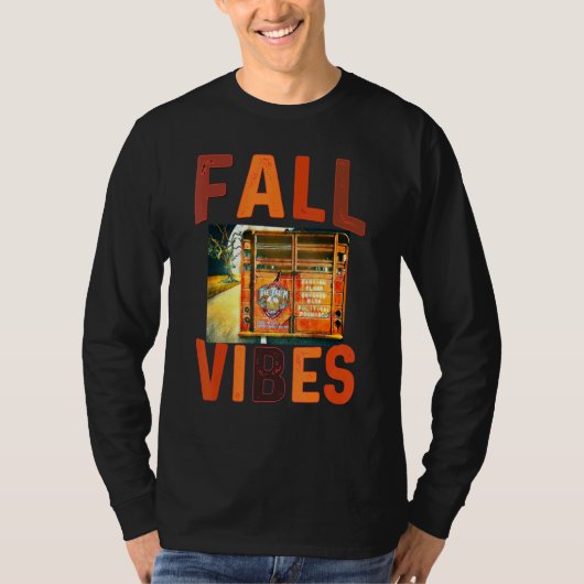 Herfststemming Retro Pompoengewürz Herfst Koffie D T-shirt (Voorkant)
