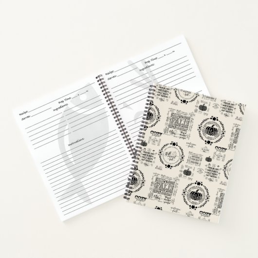 Herfststemming Spiraal Recepten Notitieboek (Binnen)
