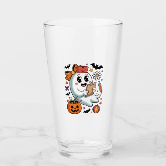 Herfststemming Spookverpleegster Herfst Glas (Voorkant)