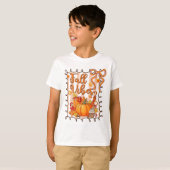 Herfststemming Thanksgiving Pompoen Coquette Boog T-shirt (Voorkant volledig)