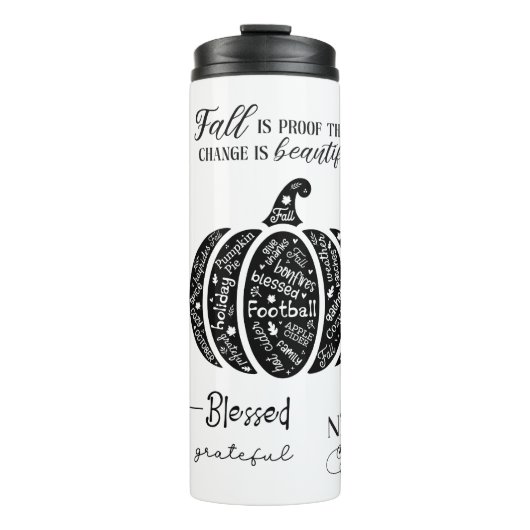 Herfststemming Thermische Bekerkop Thermosbeker (Voorkant)