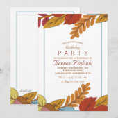 Herfststemming Uitnodiging (Voorkant / Achterkant)