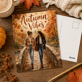 Herfststemming Vallende bladeren Herfst  Briefkaart