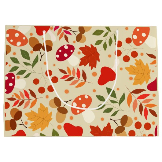 herfststijl groot cadeauzakje (Achterkant)