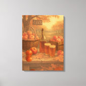 Herfststorting - Rustige ciderproeverij Canvas Afdruk (Voorkant)