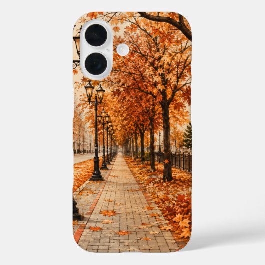 Herfststraat iPhone Hoesje (Achterkant)
