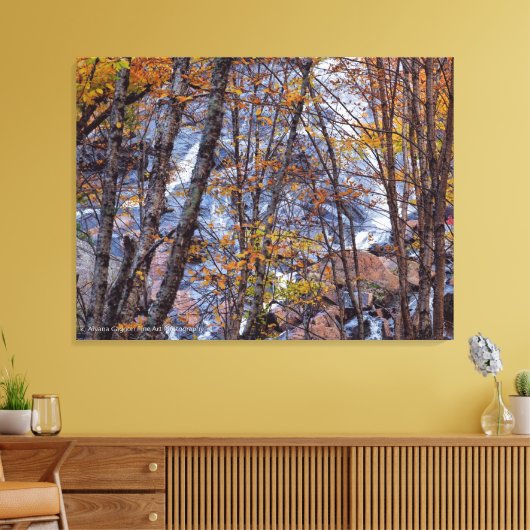 Herfststroom Canvas Afdruk (Insitu (Woonkamer))