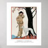 Herfstsymfonie-mode-illustratie door G. Barbier Poster (Voorkant)