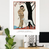 Herfstsymfonie-mode-illustratie door G. Barbier Poster (Thuiskantoor)