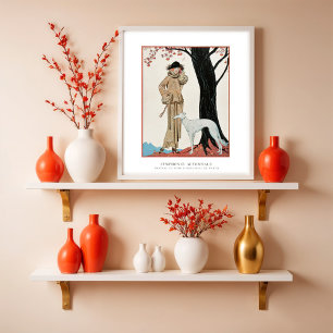 Herfstsymfonie-mode-illustratie door G. Barbier Poster