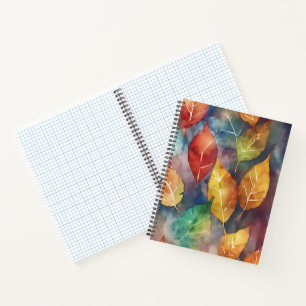 Herfstsymfonie van kleuren notitieboek