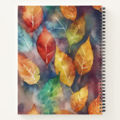 Herfstsymfonie van kleuren notitieboek (Achterkant)