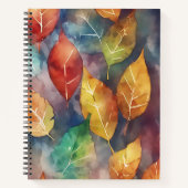 Herfstsymfonie van kleuren notitieboek (Voorkant)