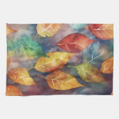 Herfstsymfonie van kleuren theedoek (Horizontaal)