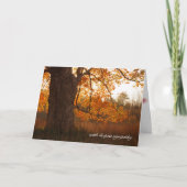 herfstsympathie kaart (Voorkant)