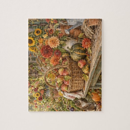 Herfsttafel Herfst Stilleven Puzzel (Verticaal)