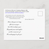 Herfsttafereel op kerkhof / Suikeresdoorn / Medele Briefkaart (Achterkant)