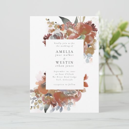 Herfsttakken Kaart (Staand voorkant)