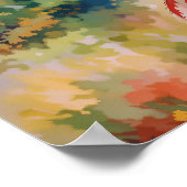 Herfsttakken - Natuur Illustratiestijl Poster (Hoek)