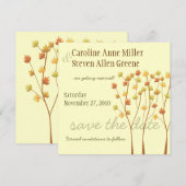 Herfsttakkenboom - Bewaar de datum Save The Date (Voorkant / Achterkant)