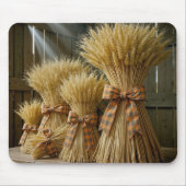 Herfsttarwebundels gebonden met geplakt lint muismat (Voorkant)