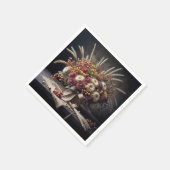 Herfsttarwestengels en mama boeket servet (Hoek)