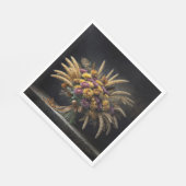 Herfsttarwestengels en mama boeket servet (Hoek)