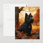 herfstterriër briefkaart (Voorkant / Achterkant)