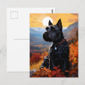 herfstterriër briefkaart (Voorkant / Achterkant)