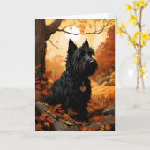 herfstterriër kaart (Gele Bloem)