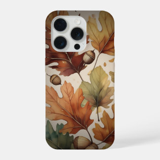 Herfstthema bladeren iPhone 15 pro case