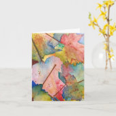 Herfstthema Blank Note Cards Kaart (Gele Bloem)