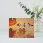 Herfstthema: Fall Leaves Briefkaart (Staand voorkant)