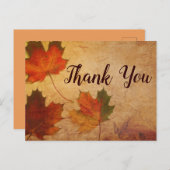 Herfstthema: Fall Leaves Briefkaart (Voorkant / Achterkant)