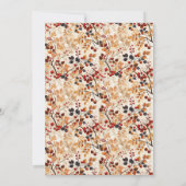 Herfstthema herfst verlaat Baby shower Kaart (Achterkant)